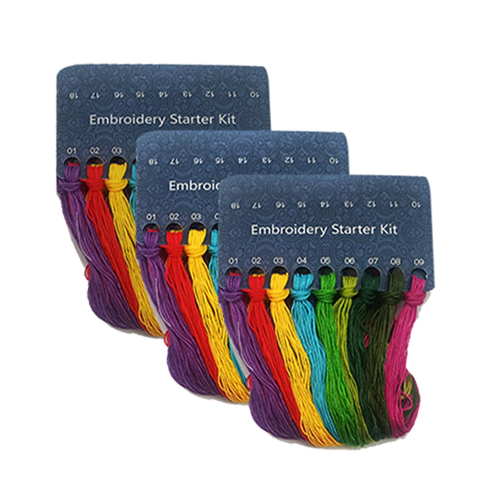 Embroidery Stitch Practice Kit with Pattern Durable for DIY Needlework