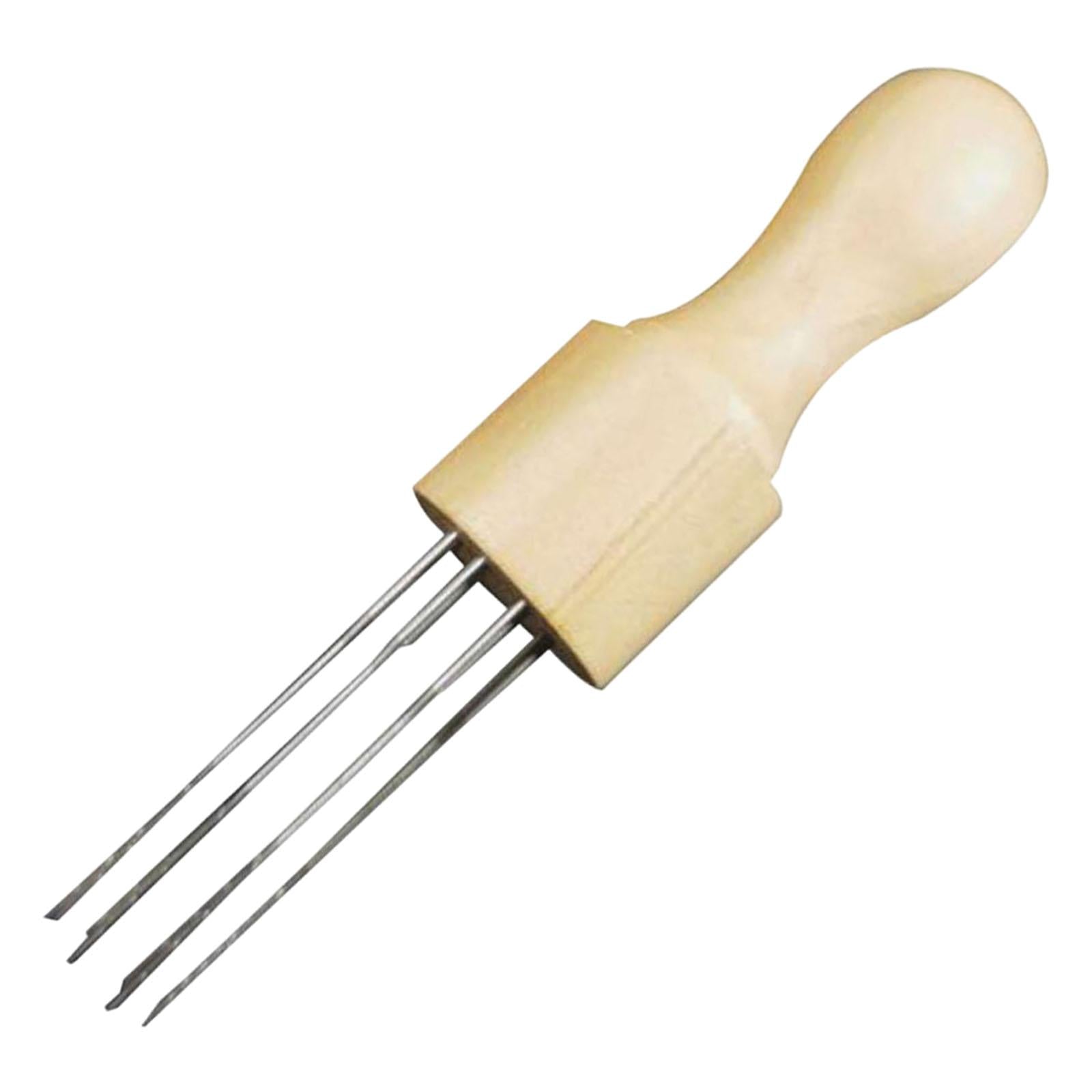 Embroidery Pen Punch Needle Tools Gourd Shape with 8 Needles Patchwork Craft