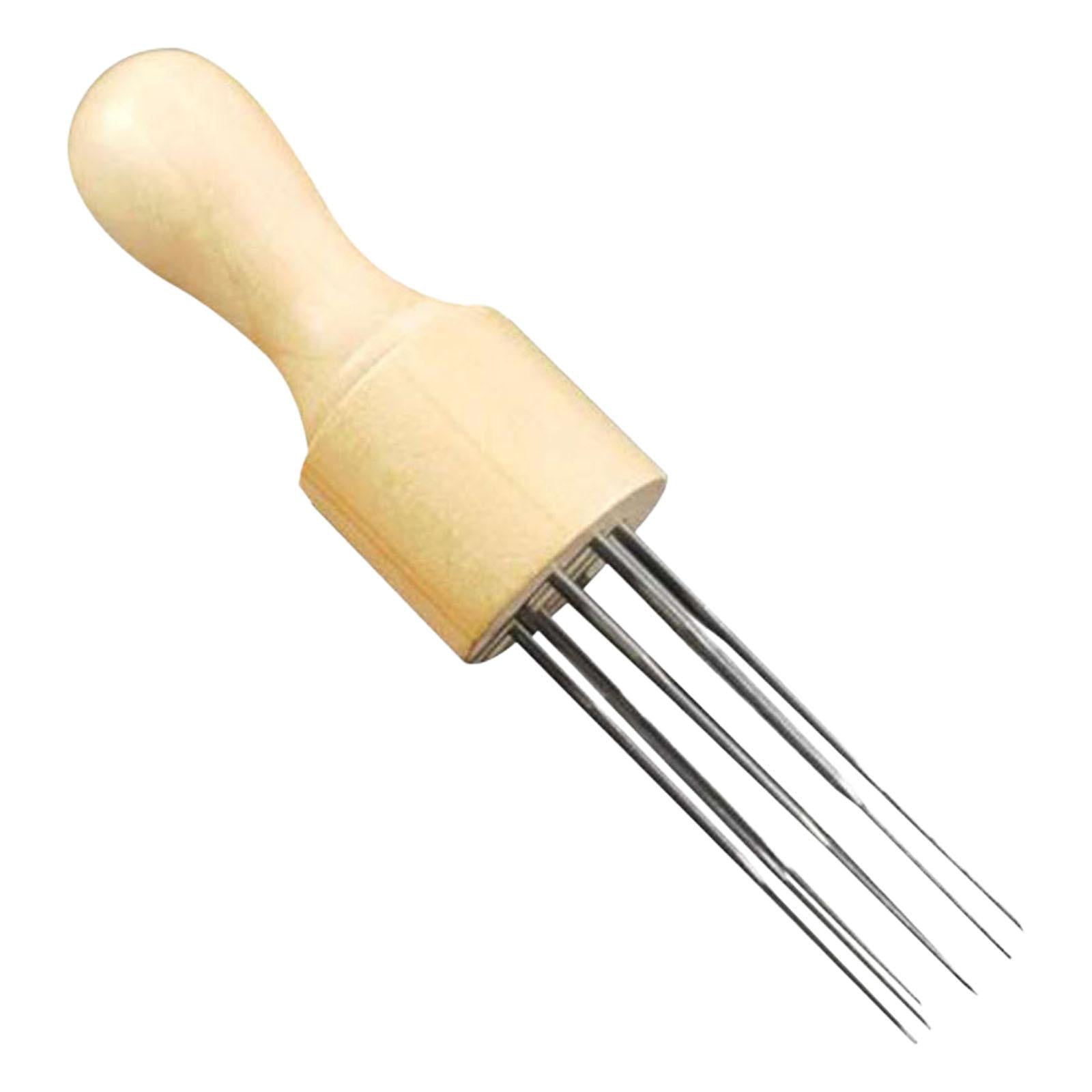 Embroidery Pen Punch Needle Tools Gourd Shape with 8 Needles Patchwork Craft