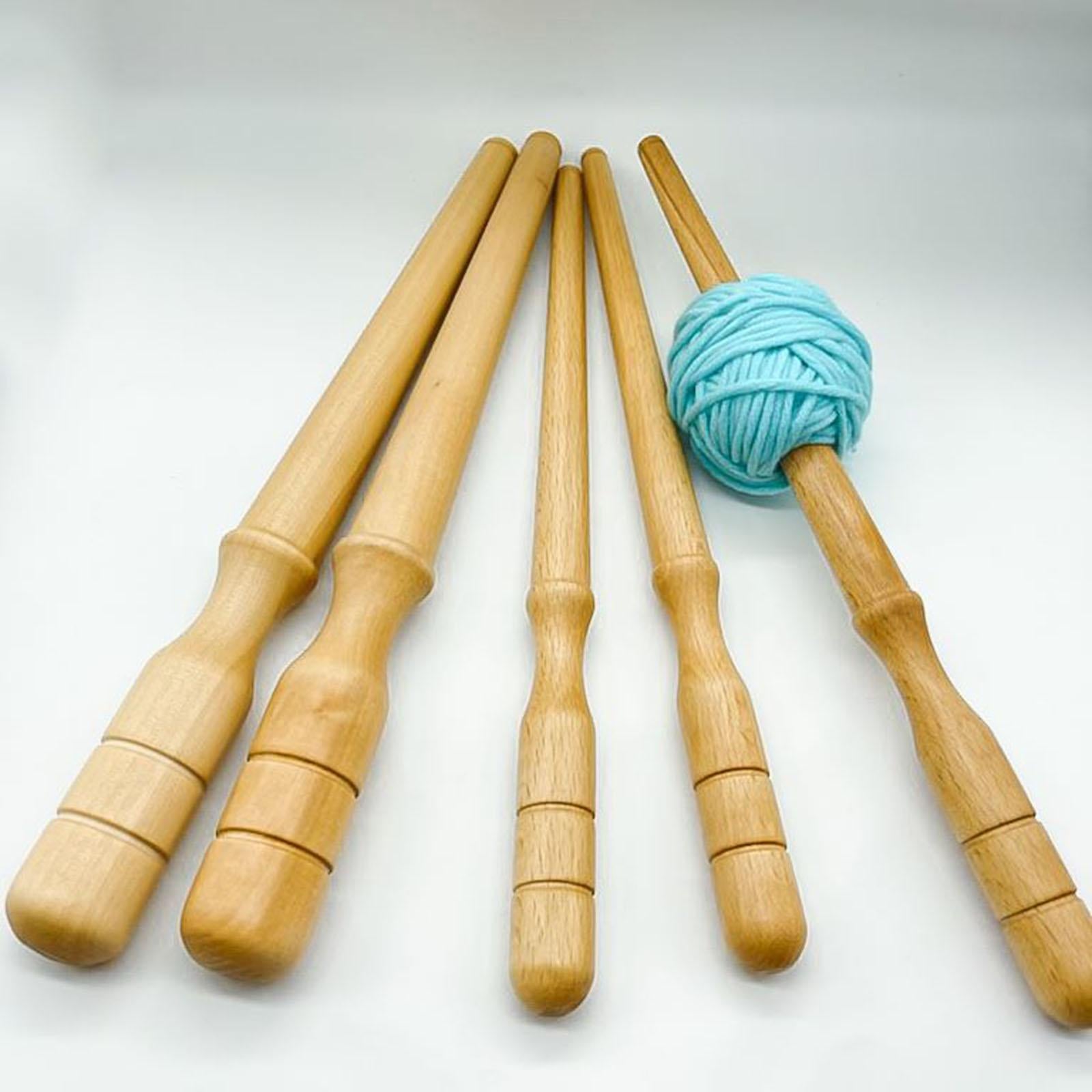 Center Pull Ball Wooden Yarn Winder Ball Winder 30cm Knitting Accessory