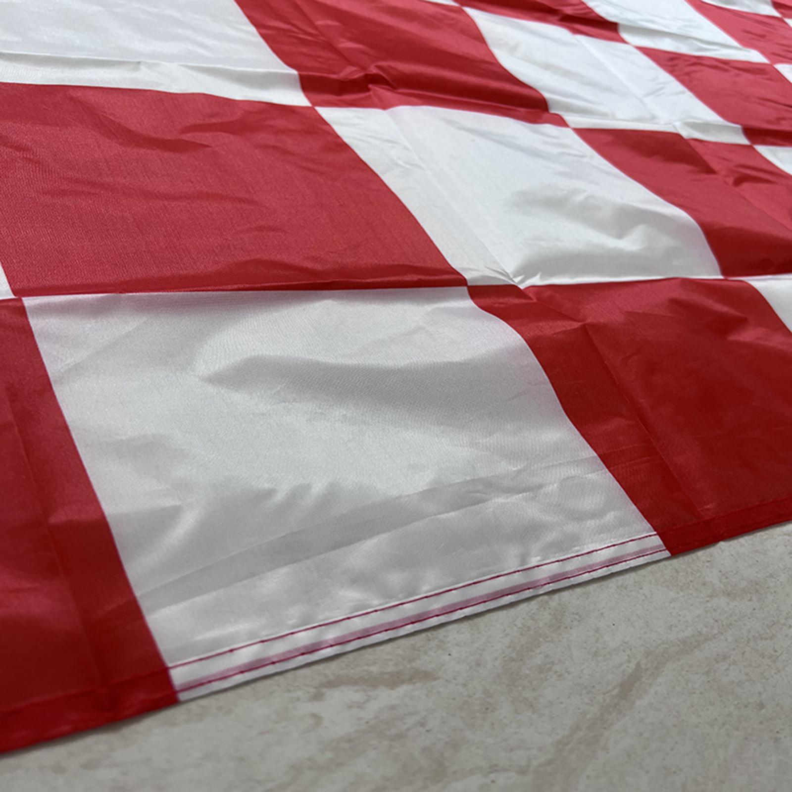 Red and White Check Flag Checkered Flags for Decorating Home Party