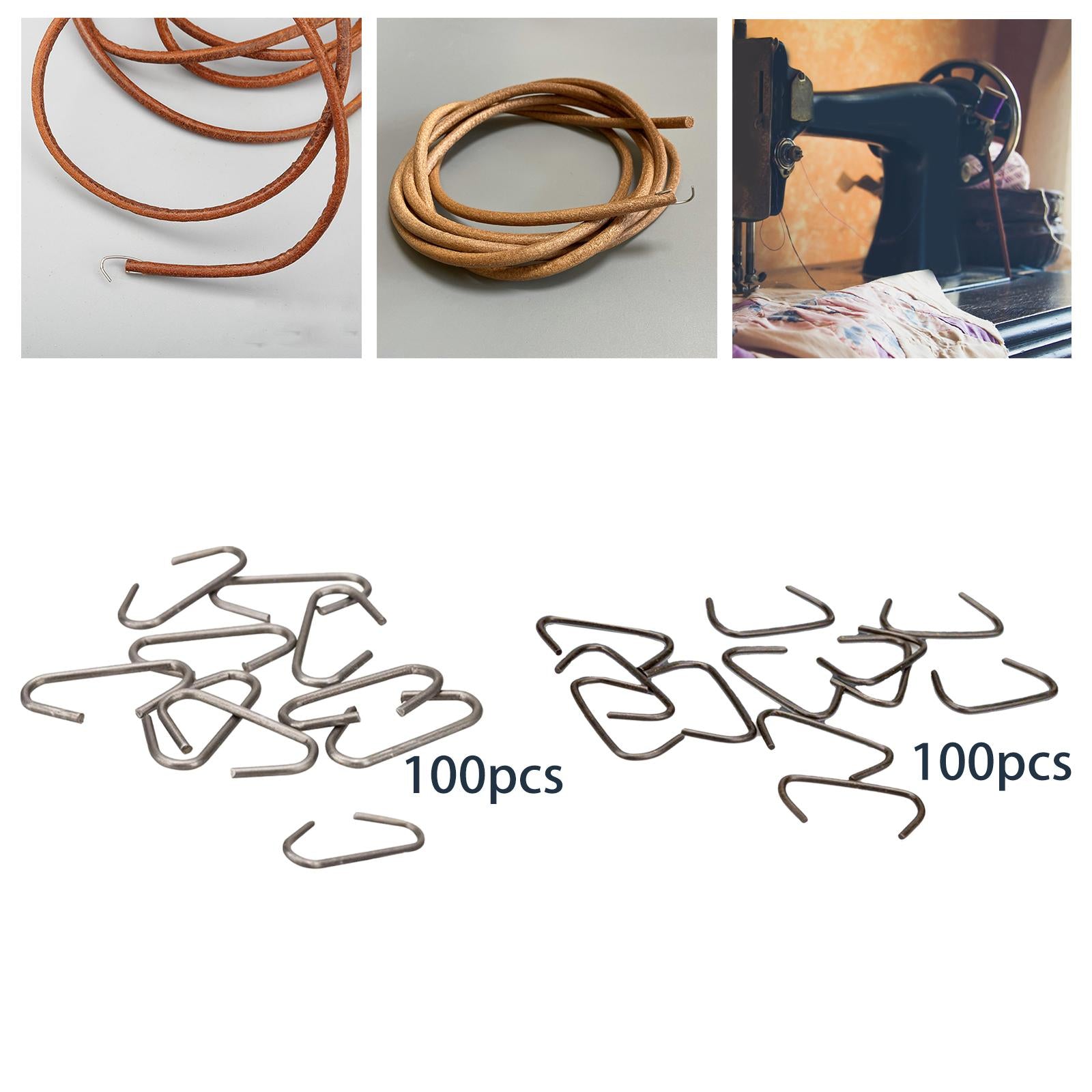 100 Pack Belt Hooks Easy to Install Treadle Accessories for Singer Jones Thick