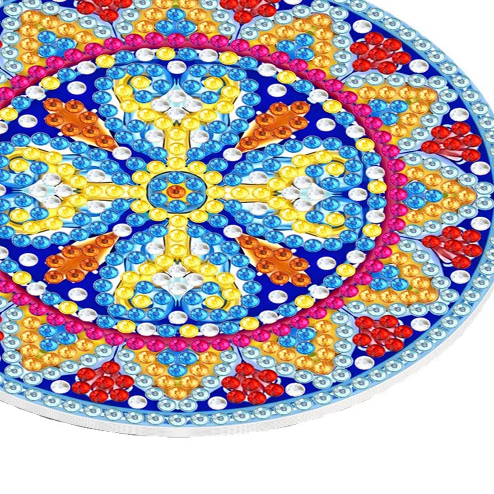 8 Pieces Diamond Painting Coasters DIY with Holder Kit for Adults Gift DIY