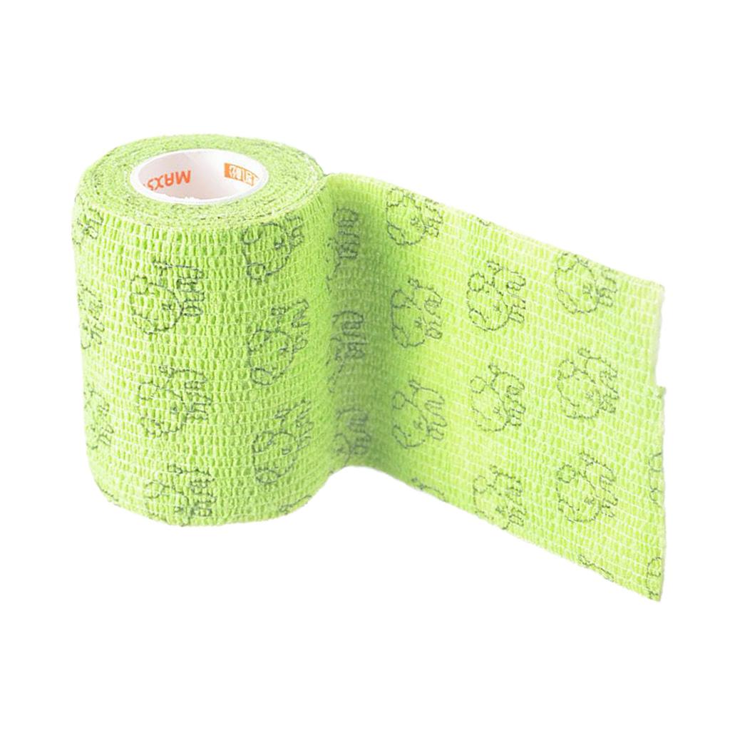 Elastic Non Woven Self Adhesive Cohesive Wrap Bandage Tape 4 Inch Green