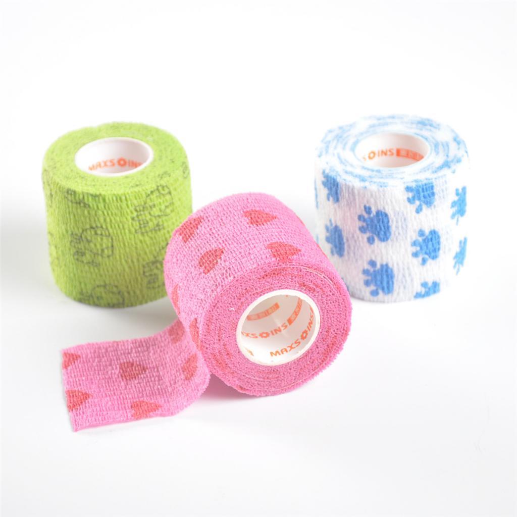 Elastic Non Woven Self Adhesive Cohesive Wrap Bandage Tape 2 Inch Green