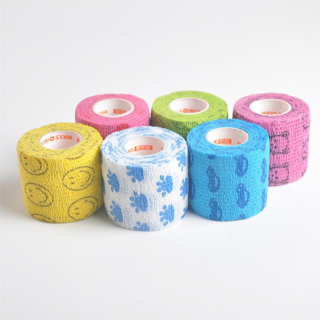 Elastic Non Woven Self Adhesive Cohesive Wrap Bandage Tape 2 Inch Green