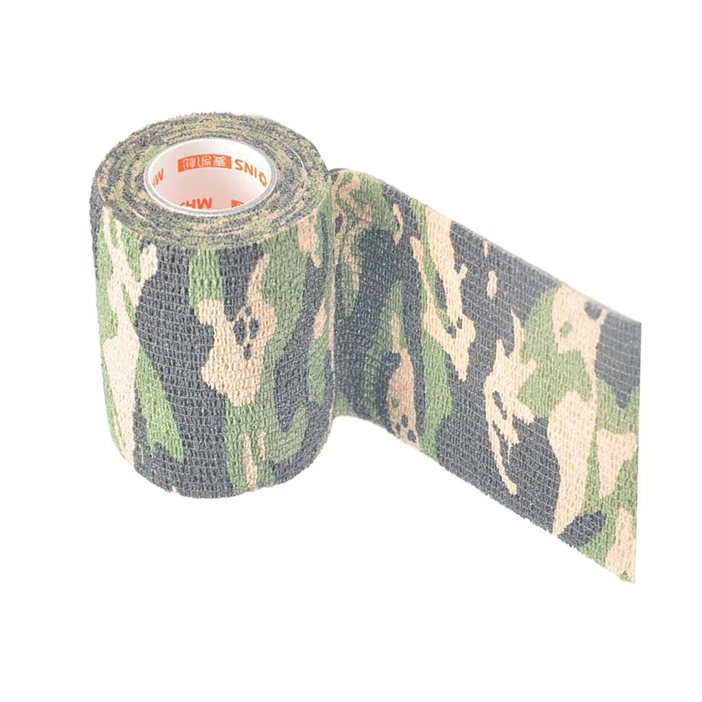 Camouflage Non Woven Self Adhesive Cohesive Wrap Bandage Tape 4 Inch Jungle