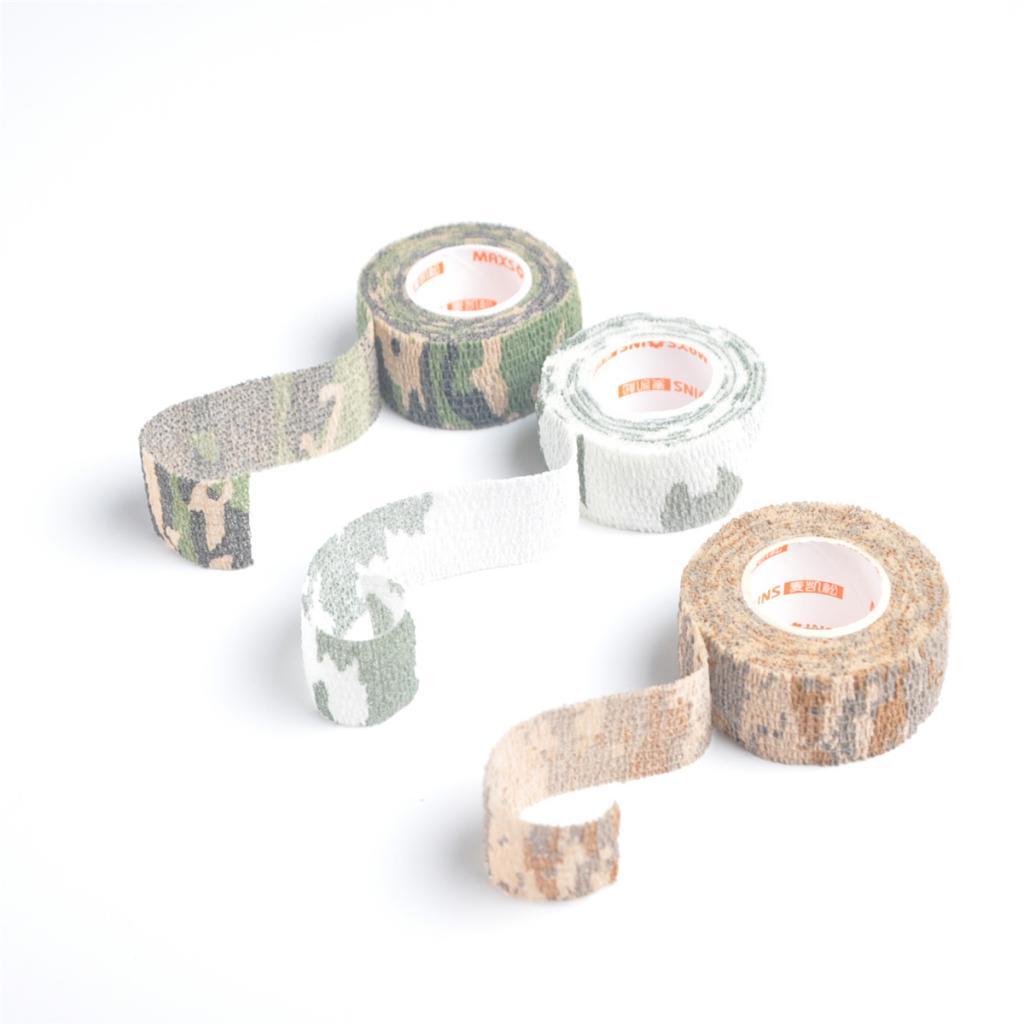 Camouflage Non Woven Self Adhesive Cohesive Wrap Bandage Tape 1 Inch Jungle