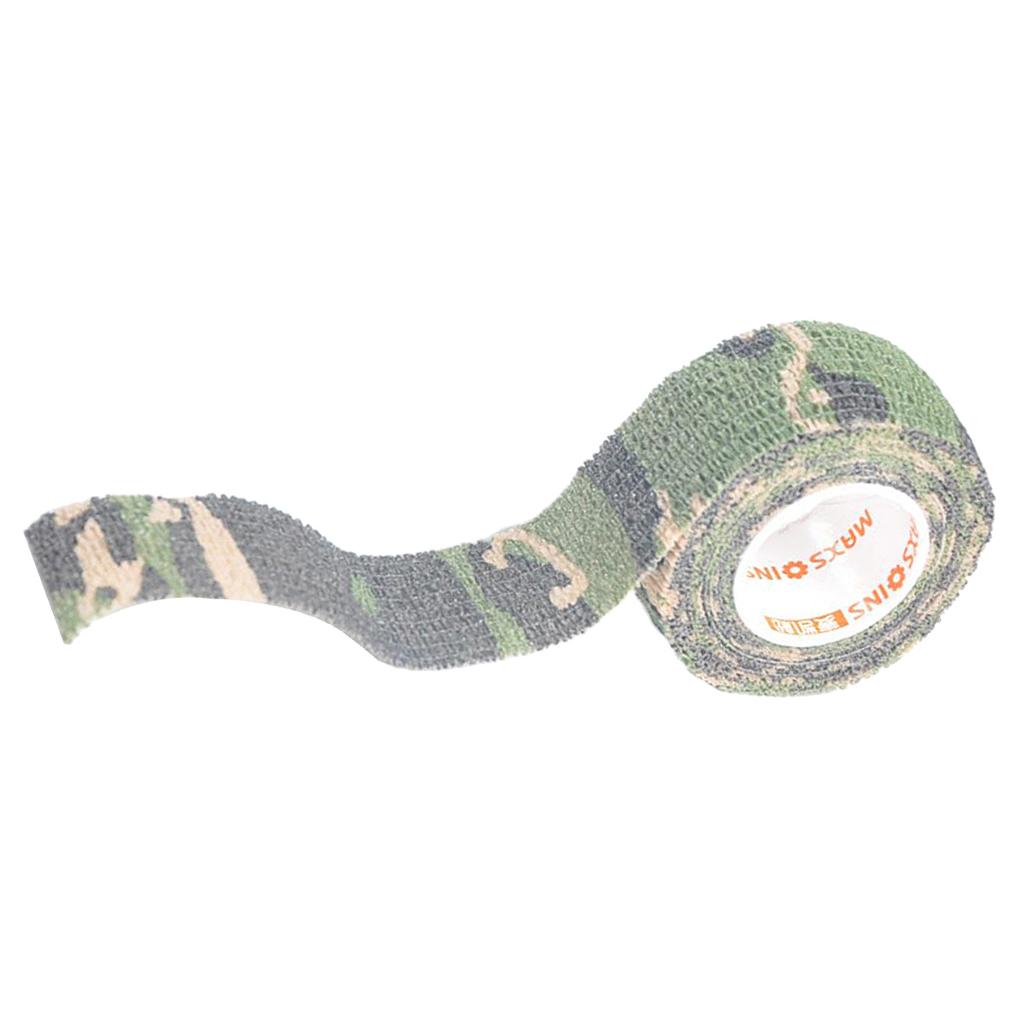 Camouflage Non Woven Self Adhesive Cohesive Wrap Bandage Tape 1 Inch Jungle