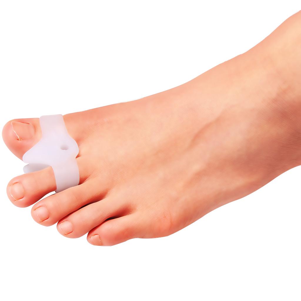 2 Pairs Toe Separators Gel Bunion Corrector Spreader Straightener Spacer