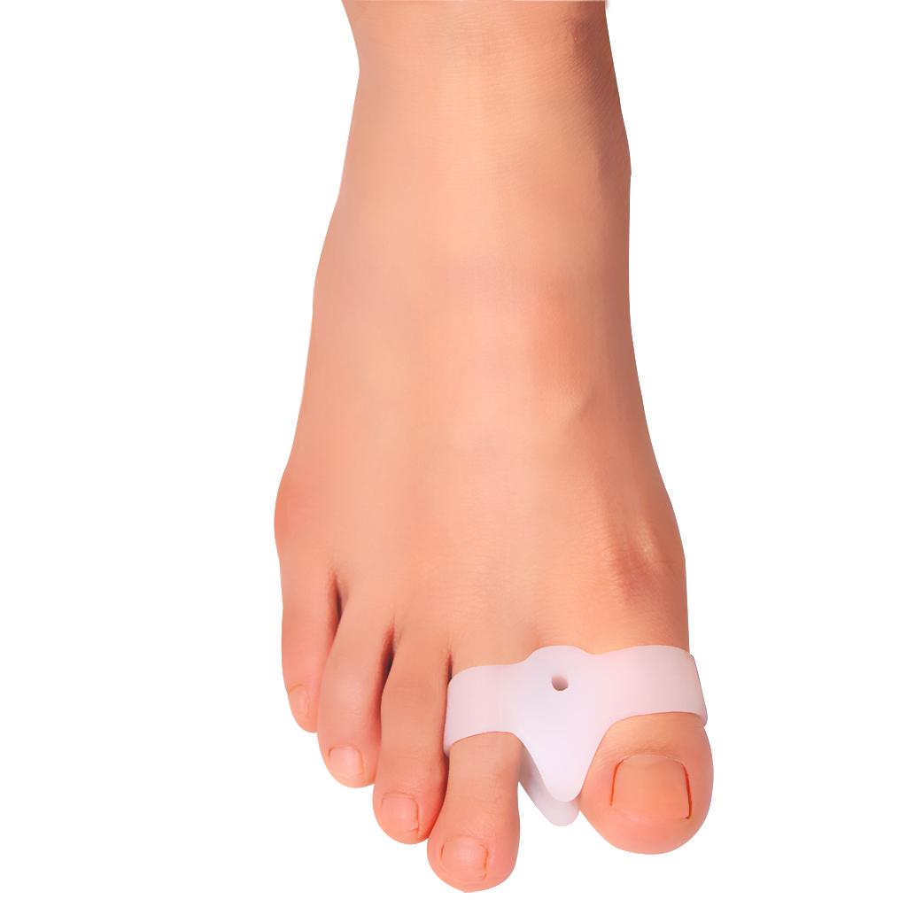 2 Pairs Toe Separators Gel Bunion Corrector Spreader Straightener Spacer