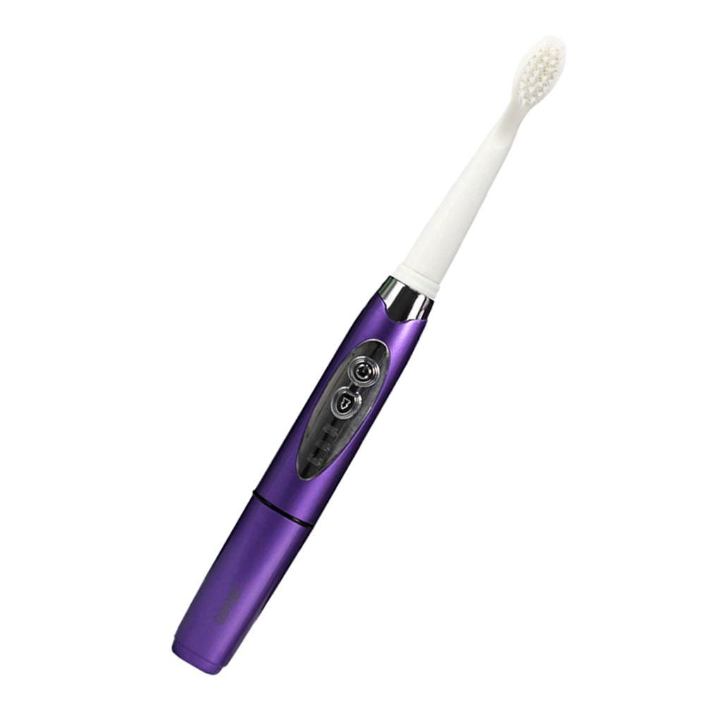 Adults Electric Soft Toothbrush Oral Care Toothbrush + 2 Brush Head Green