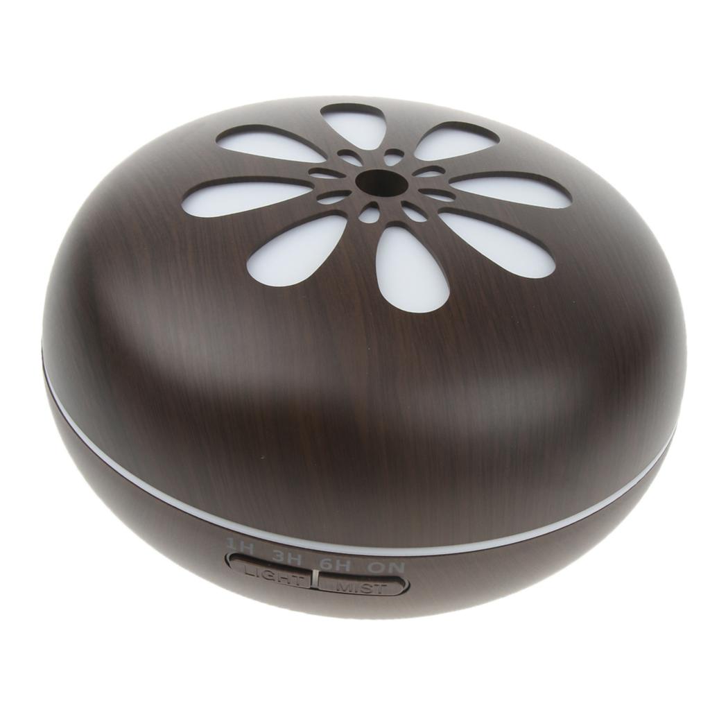 500ml Black Aroma Humidifier Fragrance Essential Oil Diffuser Set US Plug