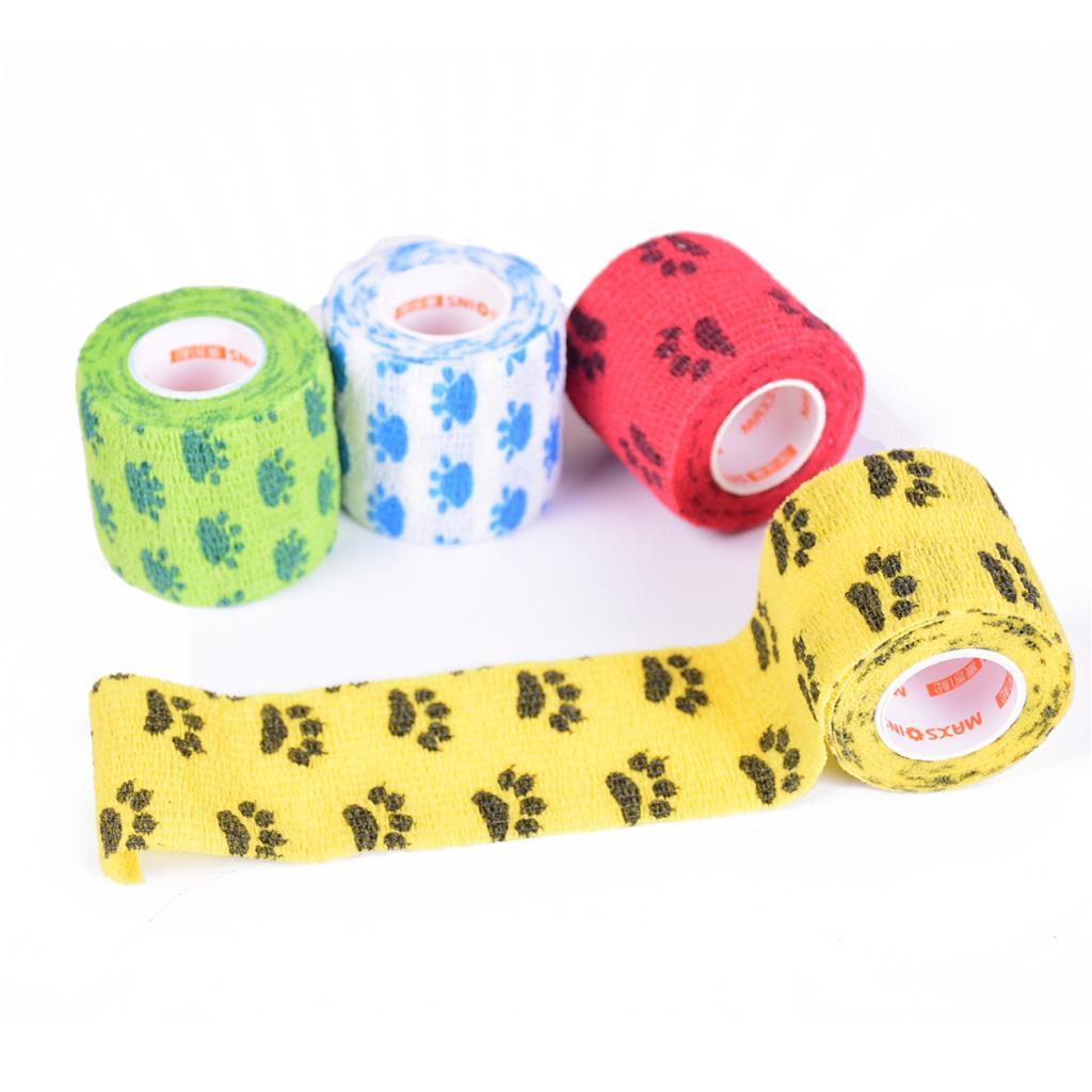 12pcs Non Woven Self Adhesive Cohesive Wrap Bandage Tape Rose Red