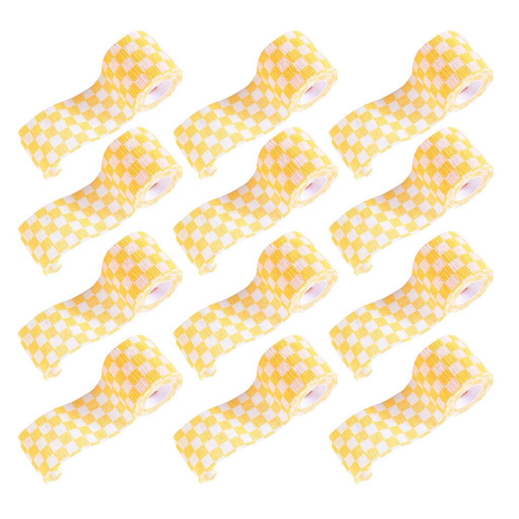 12pcs Non Woven Self Adhesive Cohesive Wrap Bandage Tape Orange