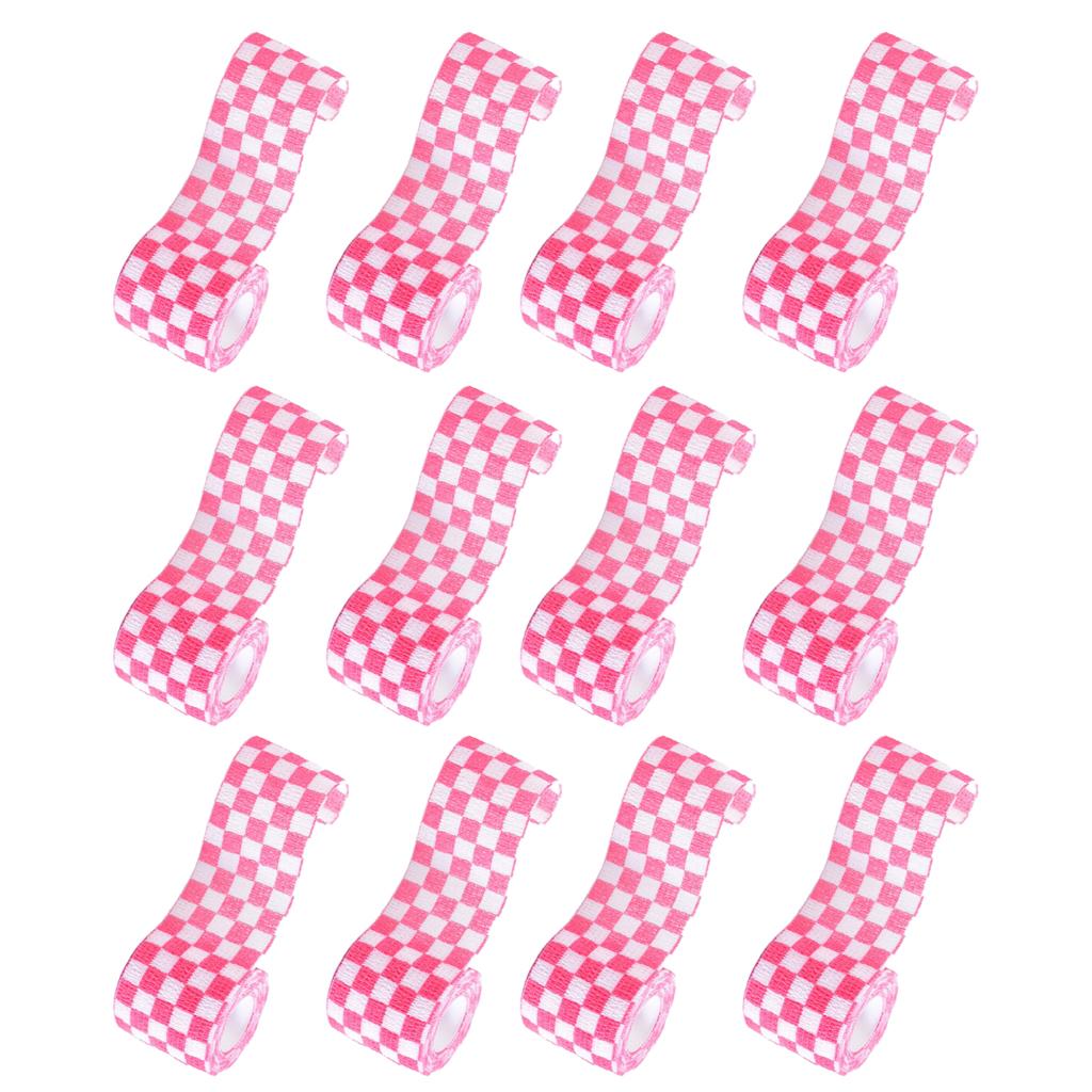 12pcs Non Woven Self Adhesive Cohesive Wrap Bandage Tape Pink
