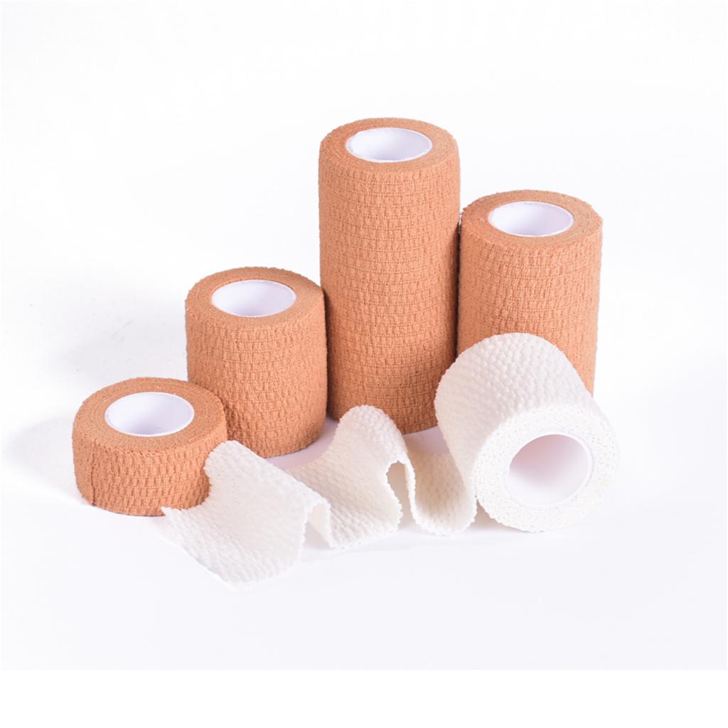 Sports Self Adherent Wrap Pet Dog Cat Wound Cohesive Bandage 5cm White