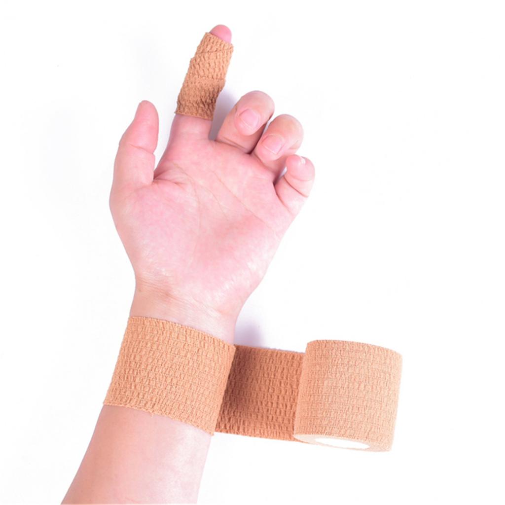 Sports Self Adherent Wrap Pet Dog Cat Wound Cohesive Bandage 5cm White