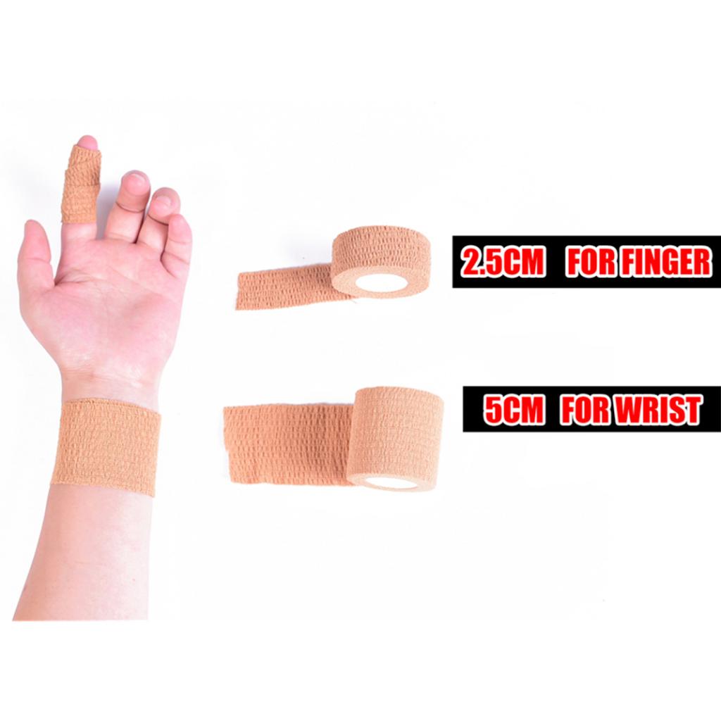 Sports Self Adherent Wrap Pet Dog Cat Wound Cohesive Bandage 5cm White