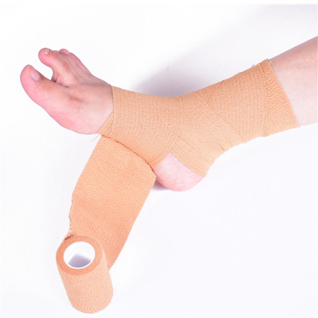 Sports Self Adherent Wrap Pet Dog Cat Wound Cohesive Bandage 7.5cm White