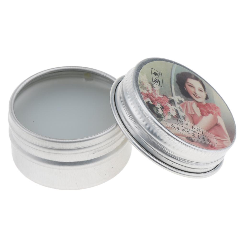 Women Vintage Solid Fragrance Balm Perfume Vanishing Moisturising Cream 15g 04