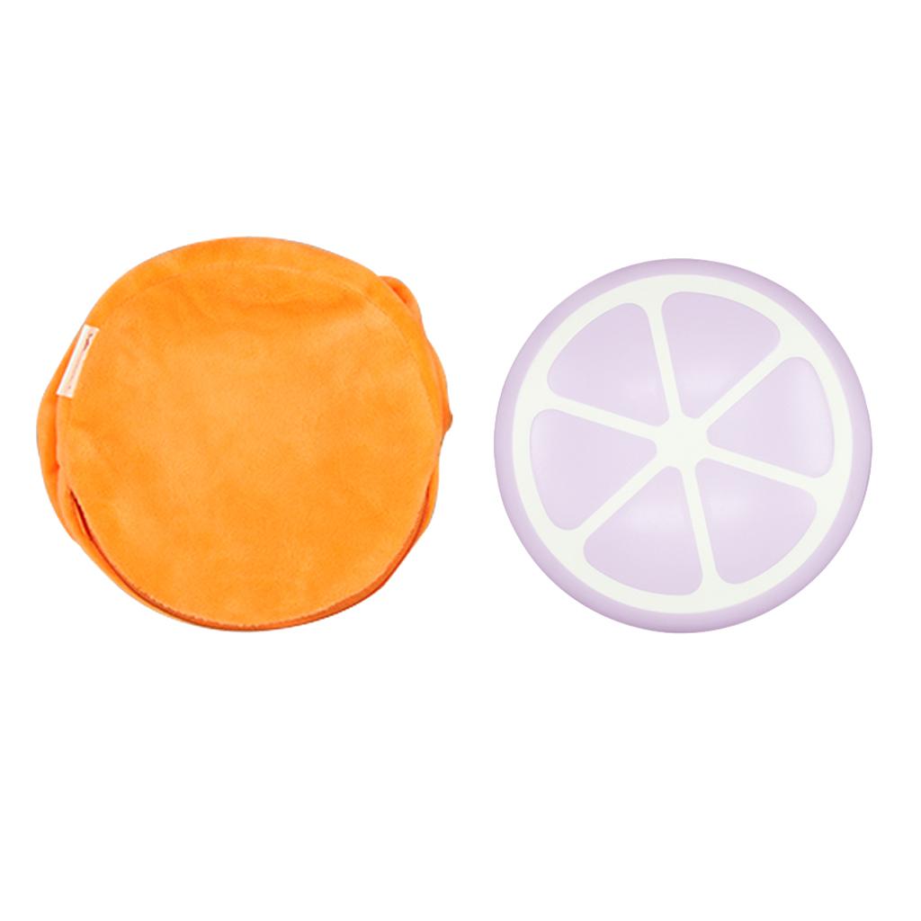 Safety Portable Rechargeable Mini Hand Warmers with Cover US Plug Purple