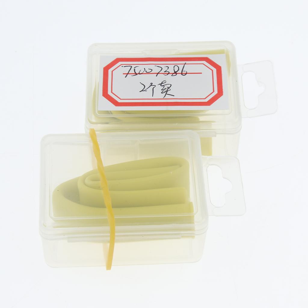 2pcs Silicone Flexible Reusable Straight Bendy Drinking Straws Yellow