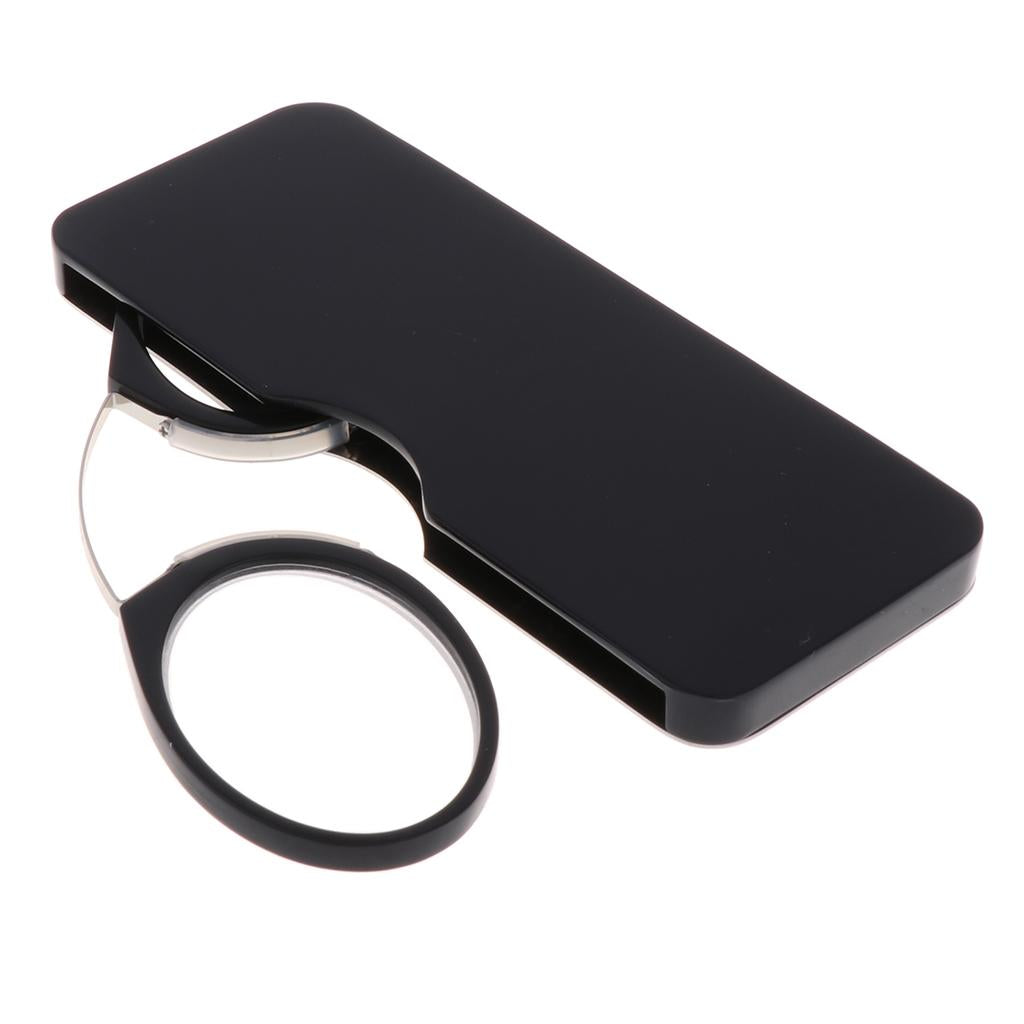 Old Man Nose Resting No Arm Reading Glasses with a Carrying Case 300 Degrees