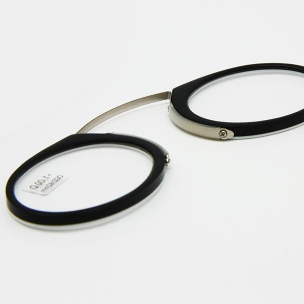 Old Man Nose Resting No Arm Reading Glasses with a Carrying Case 300 Degrees