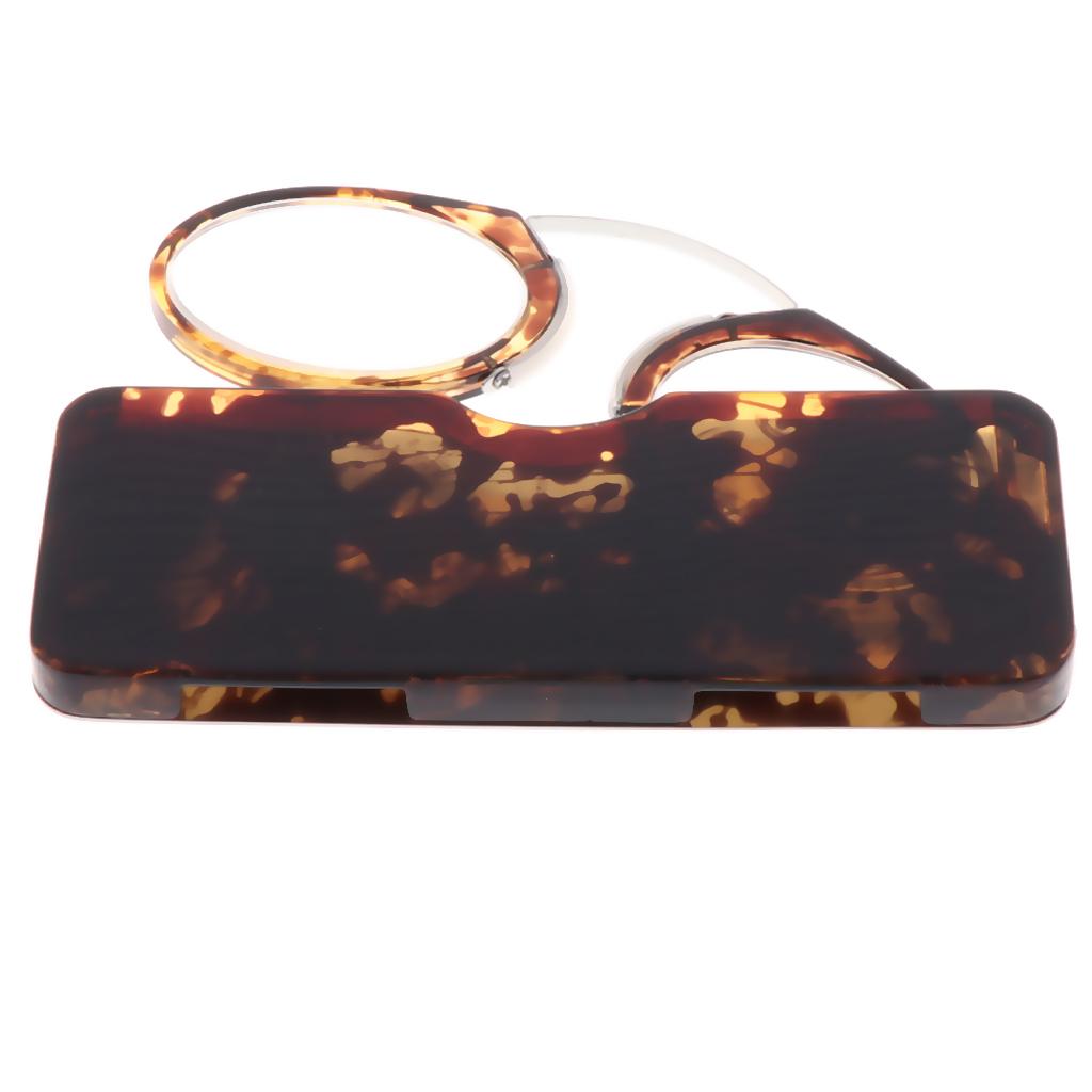 Nose Clip Eyeglasses Nose Resting Armless Pinching Reading Glasses 2.5