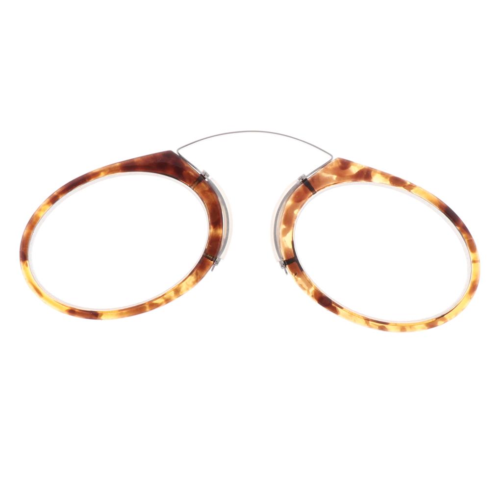Nose Clip Eyeglasses Nose Resting Armless Pinching Reading Glasses 3.5