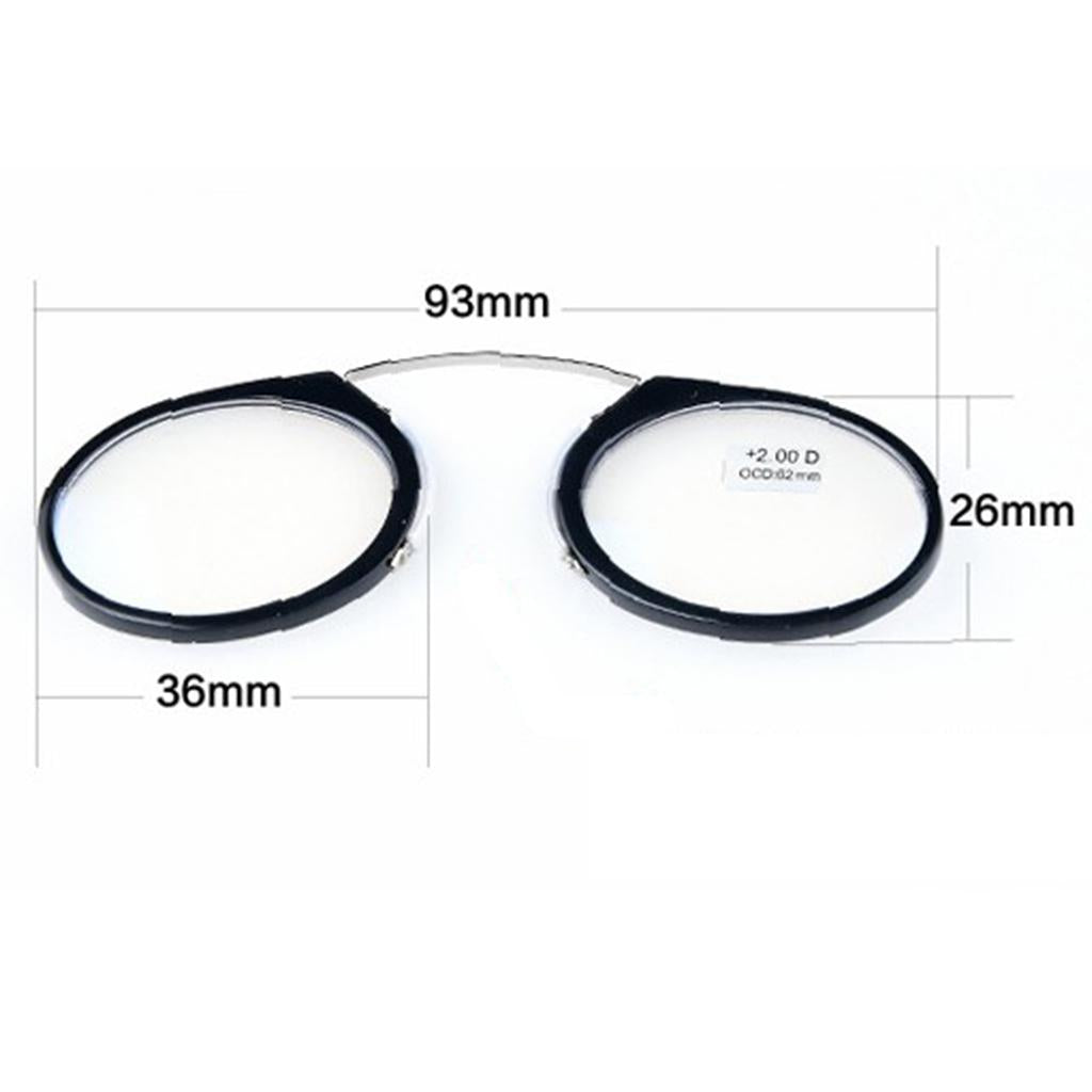 Nose Clip Eyeglasses Nose Resting Armless Pinching Reading Glasses 3.5