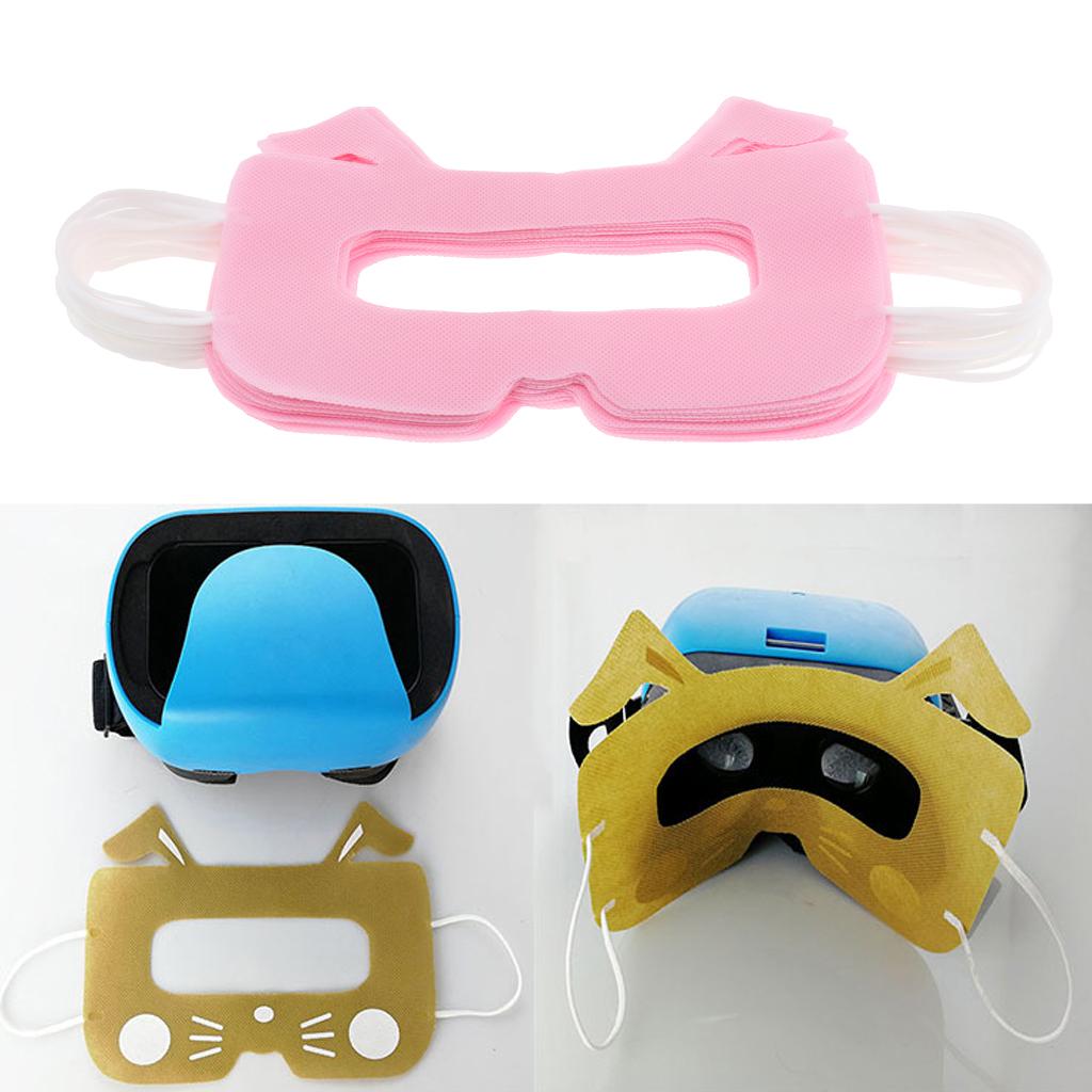 20pcs VR Disposable Eye Masks Cover for Virtual Reality Headset Pink