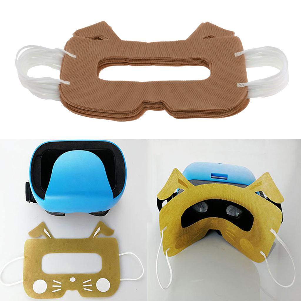 20pcs VR Disposable Eye Masks Cover for Virtual Reality Headset Khaki
