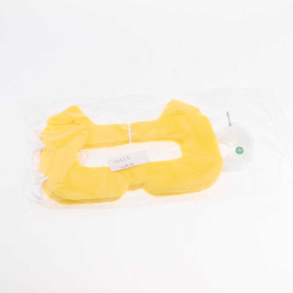 20pcs VR Disposable Eye Masks Cover for Virtual Reality Headset Yellow