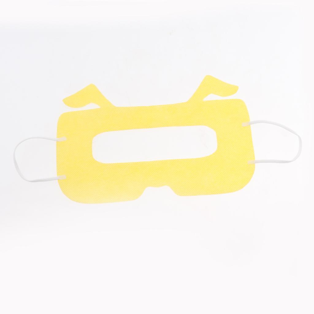 20pcs VR Disposable Eye Masks Cover for Virtual Reality Headset Yellow