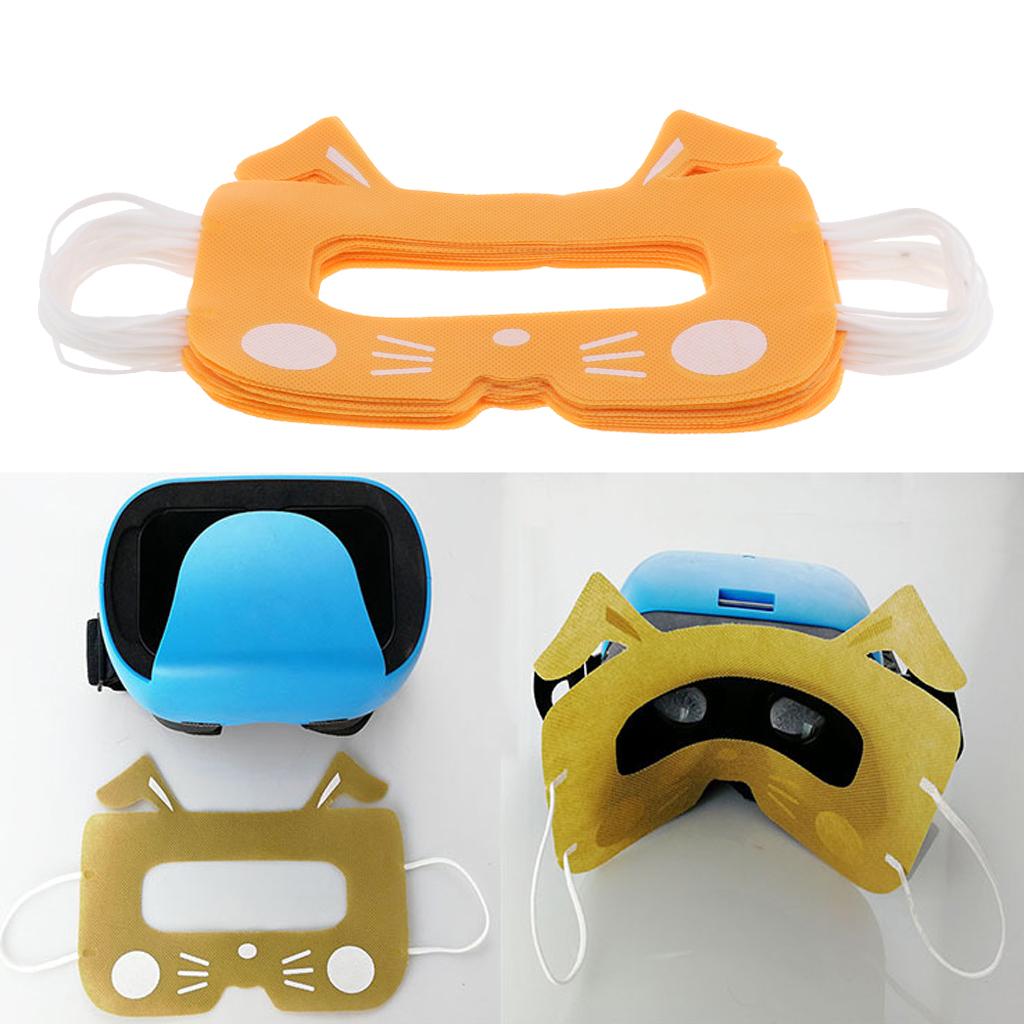 20pcs VR Disposable Eye Masks Covers for Virtual Reality Headset Yellow