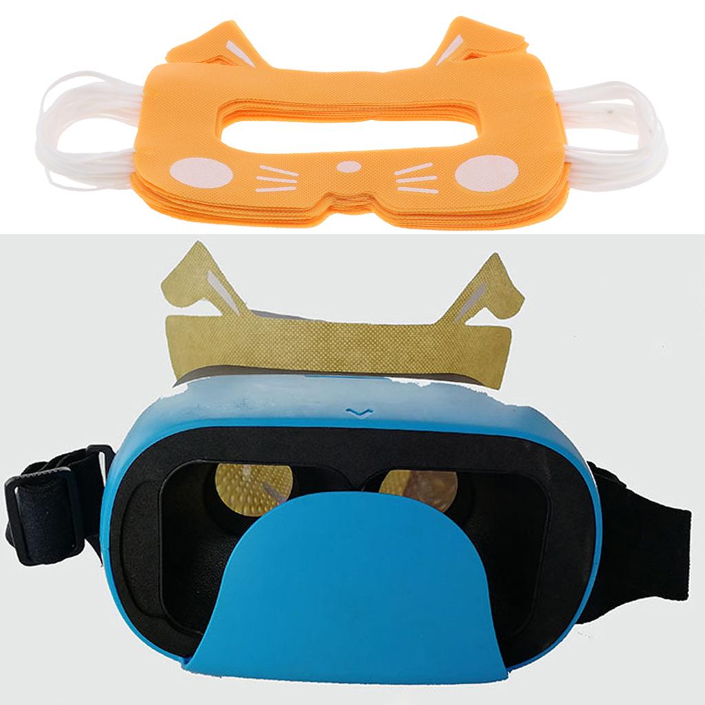 20pcs VR Disposable Eye Masks Covers for Virtual Reality Headset Yellow
