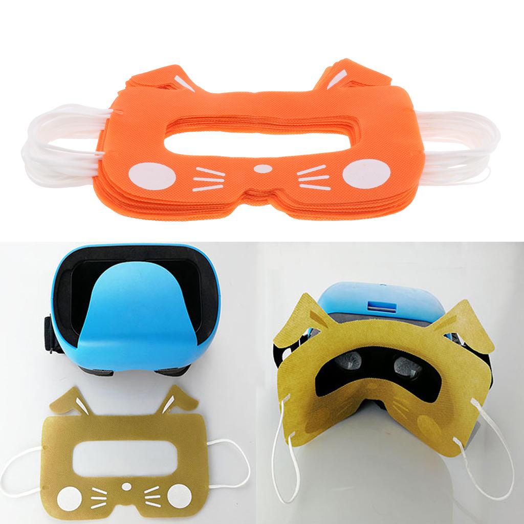 20pcs VR Disposable Eye Masks Covers for Virtual Reality Headset Orange