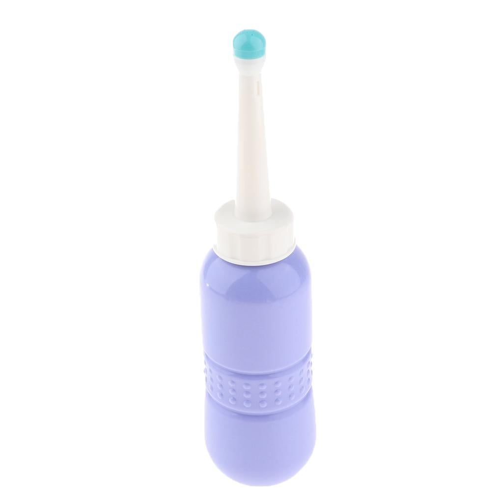 Durable Portable Bidet Travel Nozzle Bidet Bottle Straight 480ml Blue
