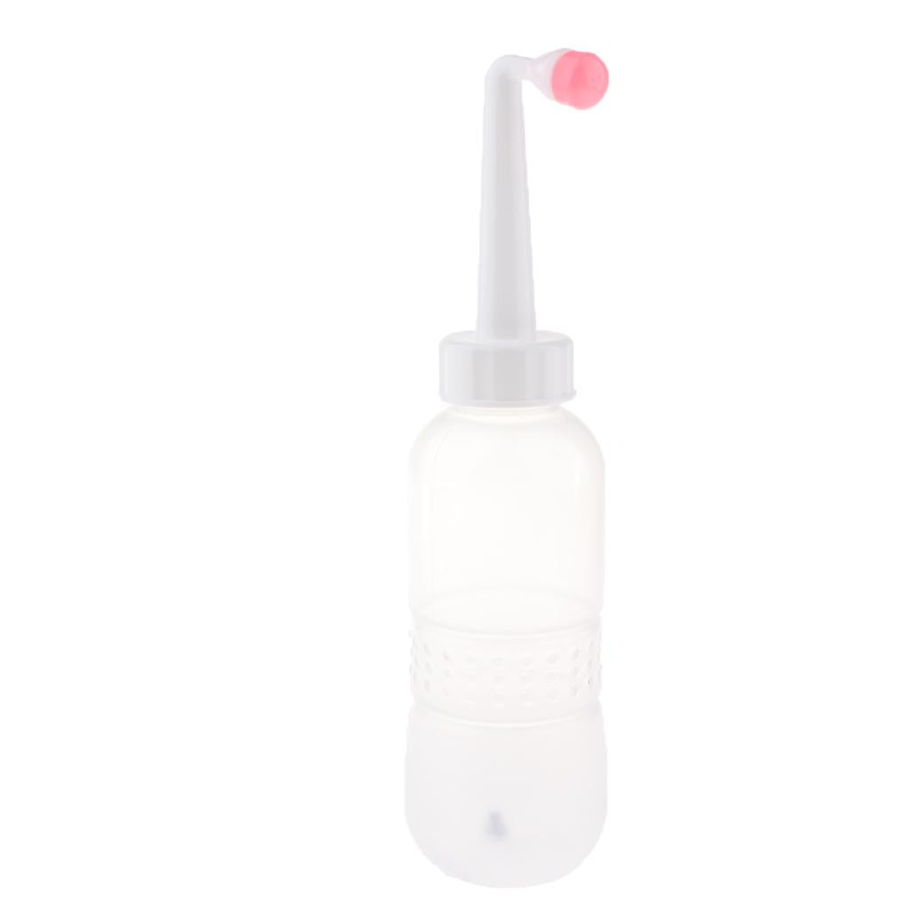 Plastic Handheld Portable Bidet Travel Nozzle Bidet Bottle Clear Pink 480ml