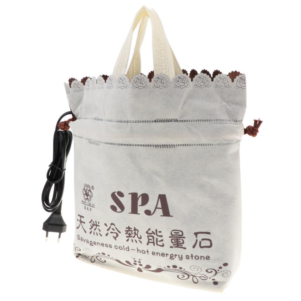 Hot Stone Heater SPA Massage Hot Stone Warmer Heat Bag for Body Relax EUPlug