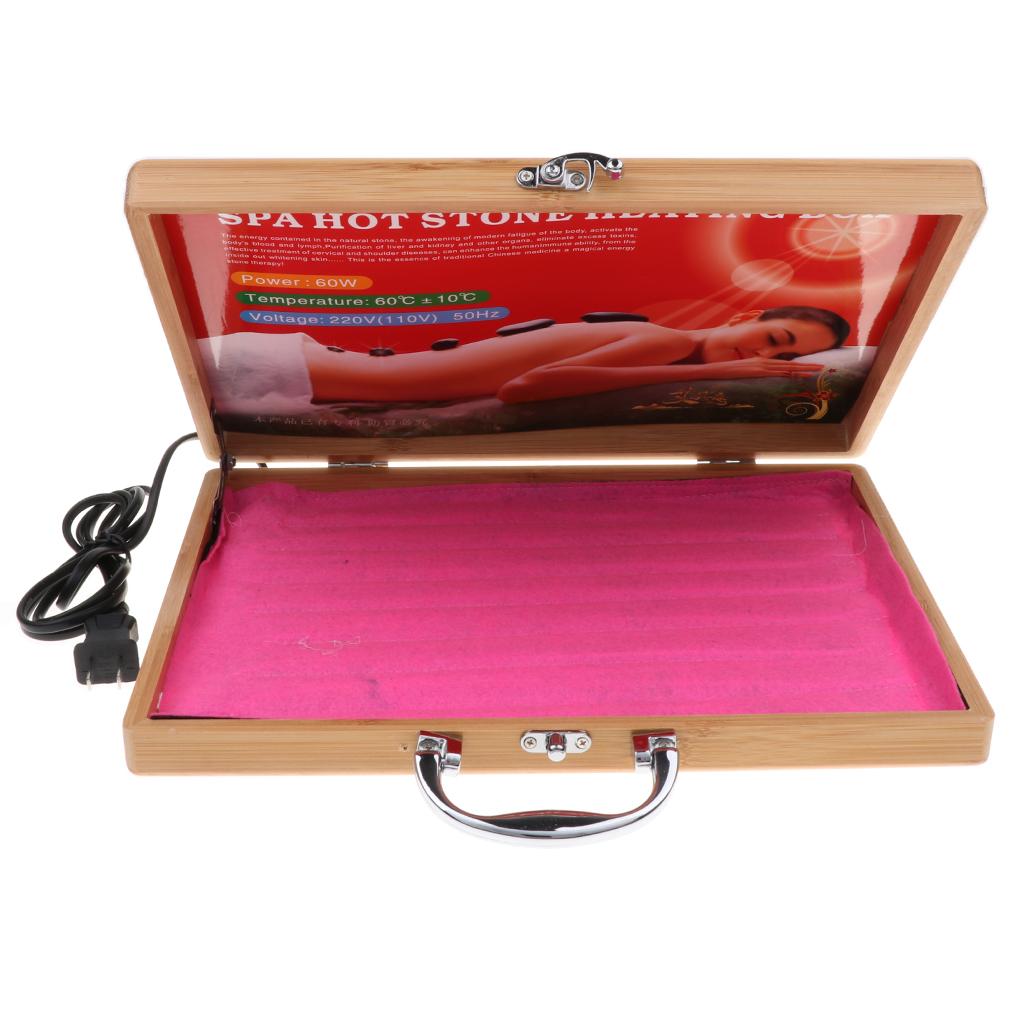 Electric Spa Hot Stones Massager Heater Kit for Energy Massage Stone US Plug