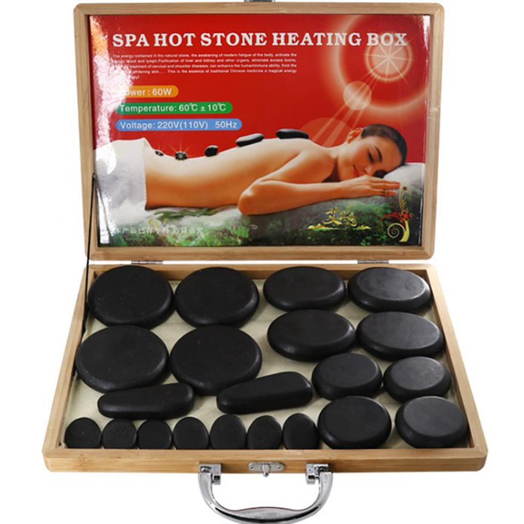 Electric Spa Hot Stones Massager Heater Kit for Energy Massage Stone US Plug