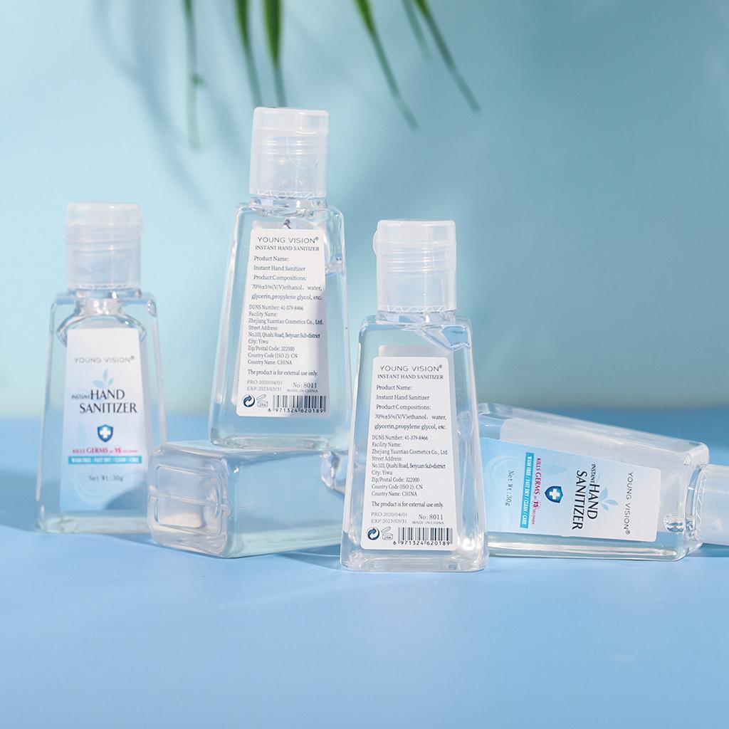 75% Alcohol Hand Sanitiser Disinfectant Moisturizing Liquid 30g