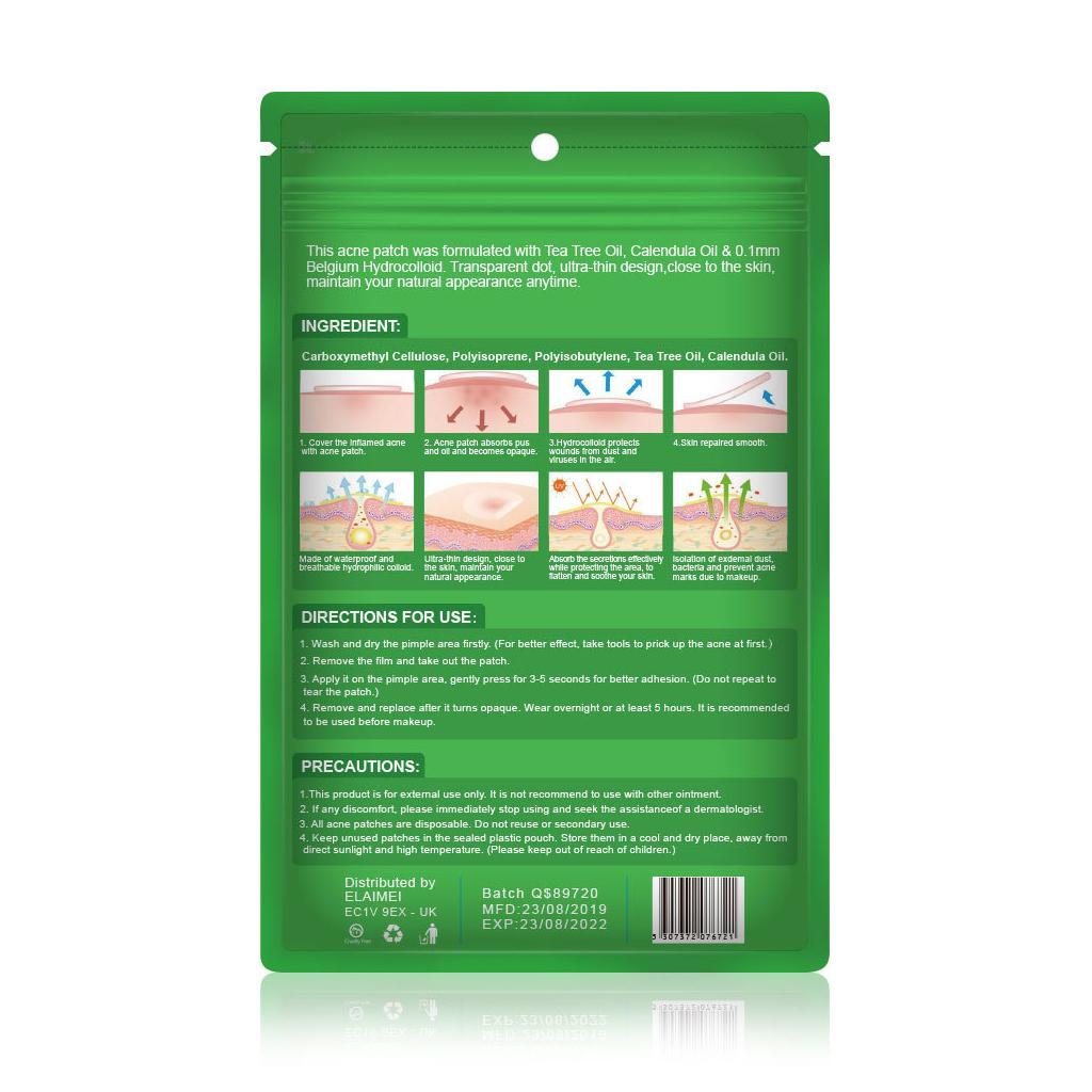 24pcs Acne Stickers Acne Patch Transparent Invisible Remover
