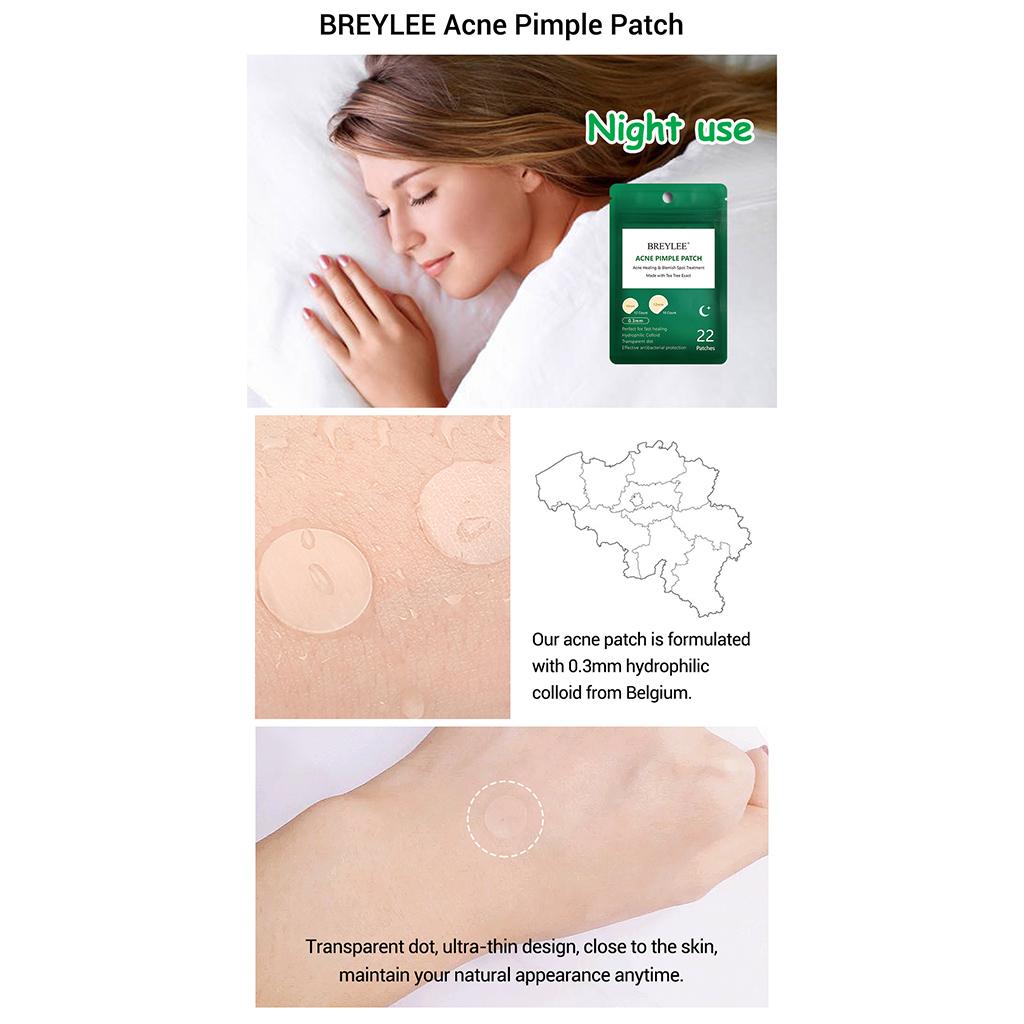 22pcs/sheet Breylee Tea Tree Acne Remover Patch Scar Treatment Stickers