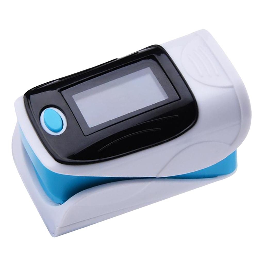 Finger Fingertip Pulse Oximeter Blood Oxygen Pulse Rate Monitor Blue