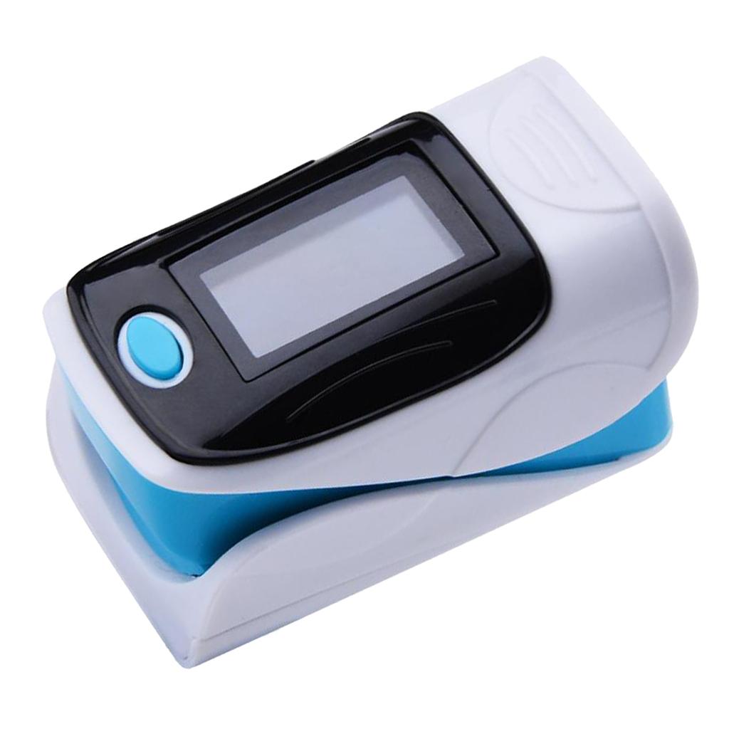 Finger Fingertip Pulse Oximeter Blood Oxygen Pulse Rate Monitor Blue