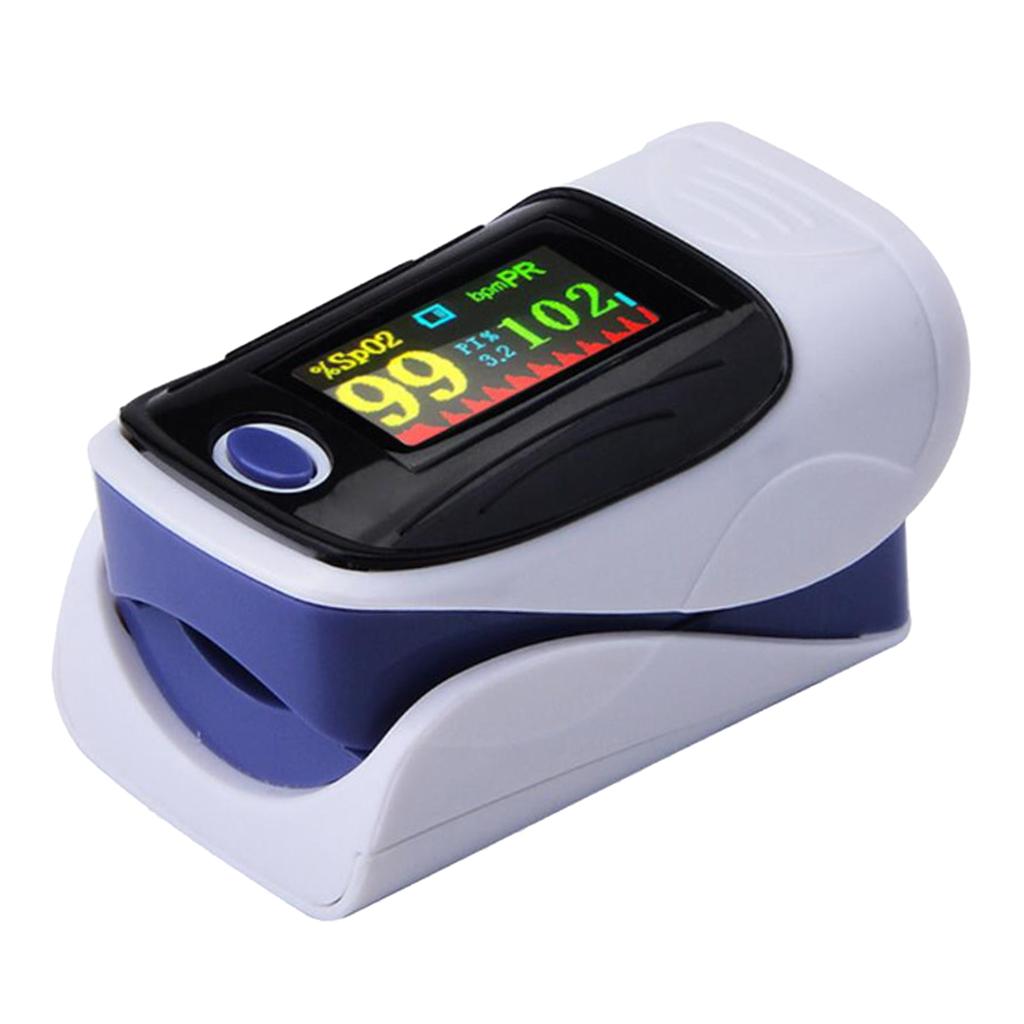 Finger Fingertip Pulse Oximeter Blood Oxygen Pulse Rate Monitor Purple